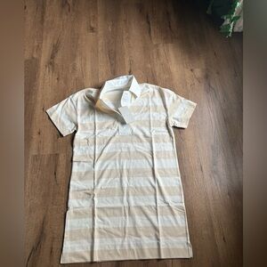 Everlane Women's The Organic Cotton Striped Polo Dress size Small NWT